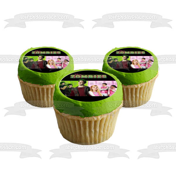 Imágenes de decoración comestible para cupcakes de Zombies Zed Addison y Bucky ABPID05778 