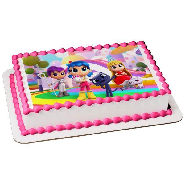 True and the Rainbow Kingdom Grizelda and Bartleby Edible Cake Topper Image ABPID56709