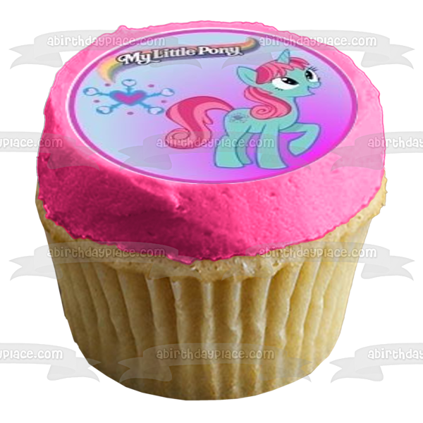 My Little Pony Equestria Girls Rainbow Dash Fluttershy Pinkie Pie Twilight Sparkle Rarity and Applejack Edible Cupcake Topper Images ABPID07926