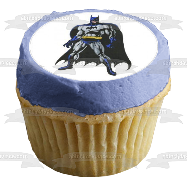 Imágenes de decoración comestible para cupcakes con capa de Batman de DC Comics ABPID08352 