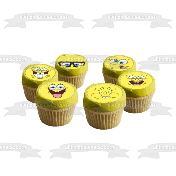 SpongeBob SquarePants Edible Cupcake Topper Images ABPID51337