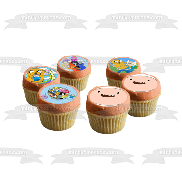 Hora de Aventura Hora de Aventura Princesa Chicle Marceline la Vampiro BMO Rey Hielo Finn Jake el Perro Princesa del Espacio Grumoso Lady Rainicorn Fionna Imágenes comestibles para cupcakes ABPID51362 