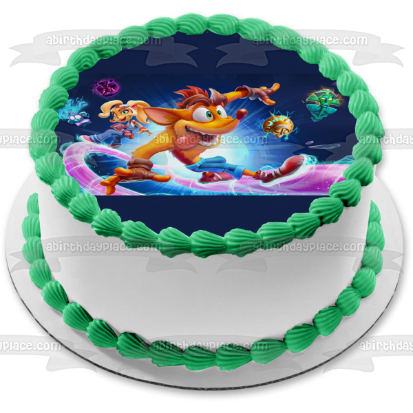 Crash Bandicoot 4: It's About Time Coco Bandicoot Edible Cake Topper I – A Birthday Place