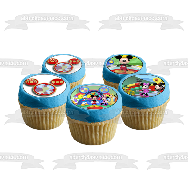 Imágenes de decoración comestible para cupcakes de Mickey Mouse y sus amigos, 12 unidades, ABPID53616 