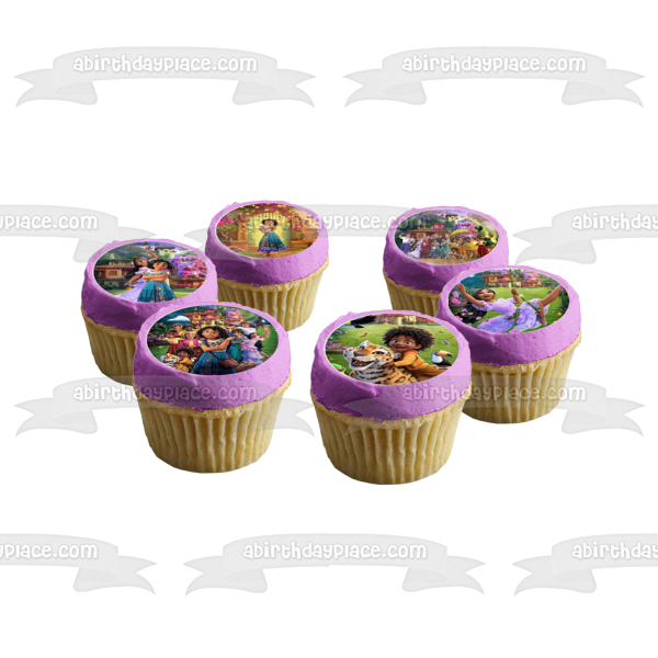 Encanto Assorted Characters and Scenes Mirabel Bruno Isabela Luna Delores Edible Cupcake Topper Images ABPID56773