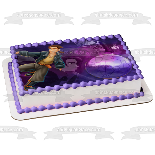 Disney Treasure Planet You've Got the Makings of Greatness Jim Hawkins Long John Silver Treasure Map Edible Cake Topper Image ABPID56771