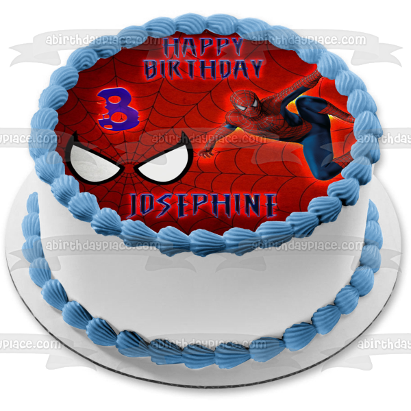 Adorno comestible para tarta con diseño de Spider-Man de The Amazing Spider-Man, imagen ABPID56779 