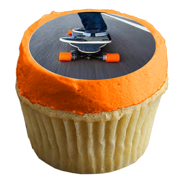 Skateboarding Skateboard Edible Cupcake Topper Images ABPID55744