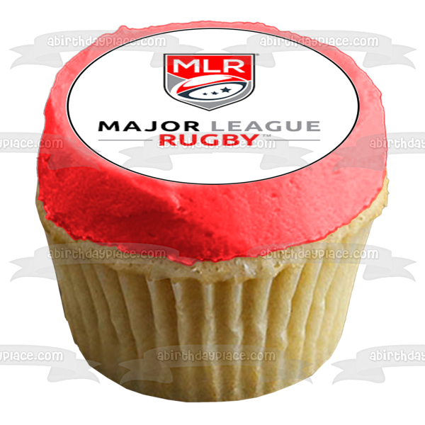 Mlr Major League Rugby Logo Edible Cupcake Topper Images ABPID55901