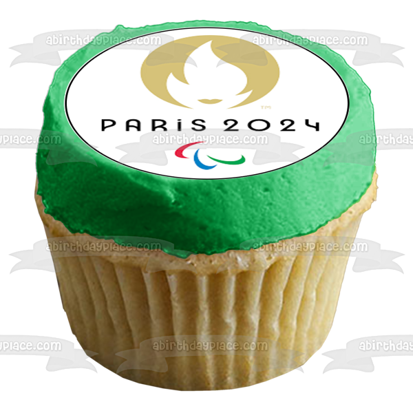 Paris 2024 Olympics Logo Summer Olympics Edible Cupcake Topper Images ABPID55905