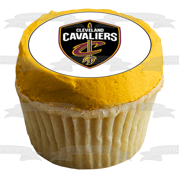 Cleveland Cavaliers Team Logo Edible Cupcake Topper Images ABPID55934