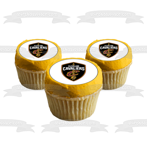 Cleveland Cavaliers Team Logo Edible Cupcake Topper Images ABPID55934