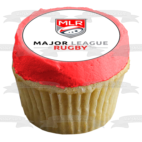 Mlr Major League Rugby Logo Edible Cupcake Topper Images ABPID55994