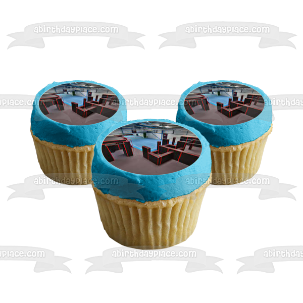 Parkour Obstacle Course Edible Cupcake Topper Images ABPID55999