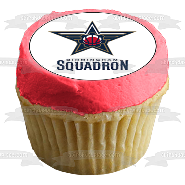 NBA Birmingham Squadron Team Logo Edible Cupcake Topper Images ABPID56009