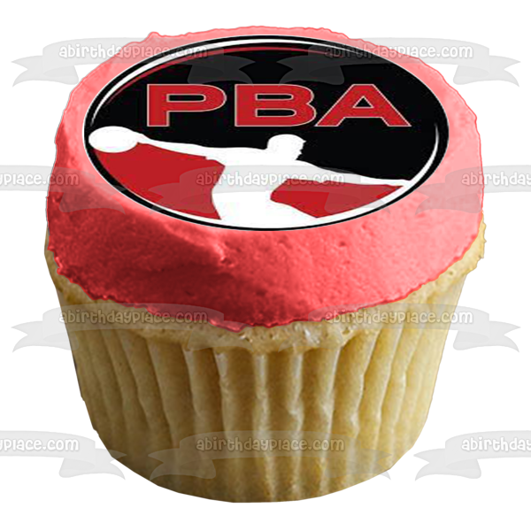 Pba Professional Bowling Association Logo Edible Cupcake Topper Images ABPID56027