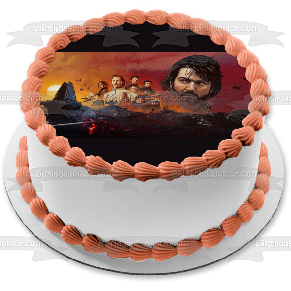 Andor Bix Dedra Luthen Arvel y Storm Trooper Adorno comestible para tarta Imagen ABPID56793 