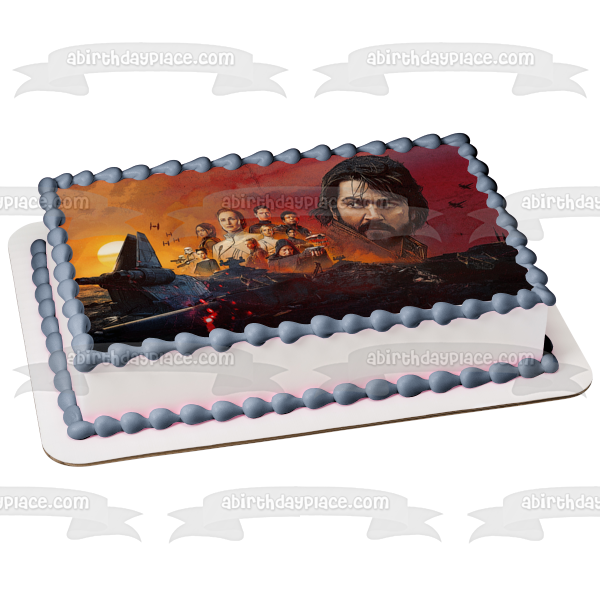 Andor Bix Dedra Luthen Arvel y Storm Trooper Adorno comestible para tarta Imagen ABPID56793 