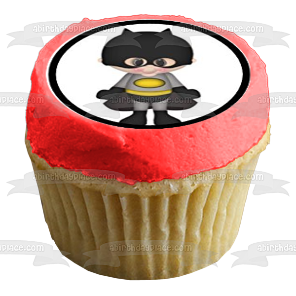 Superman Supergirl Wonder Woman Batman Robin Pow Edible Cupcake Topper Images ABPID00074