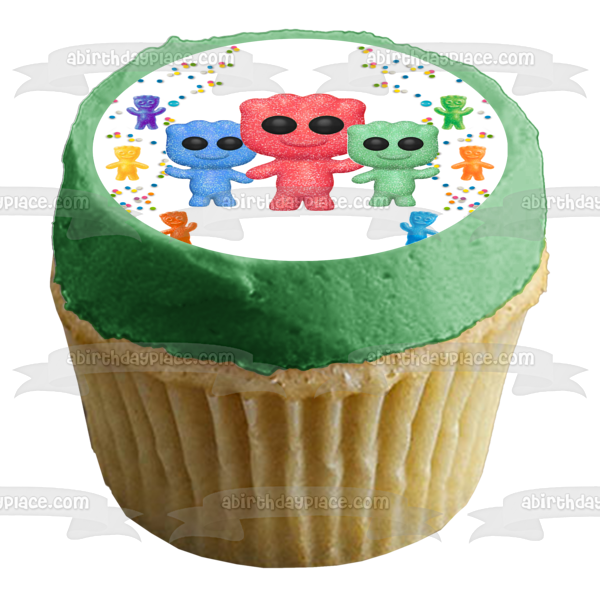 Funko Pop Sour Patch Kids Candy Colorful Edible Cake Topper Image ABPID56826