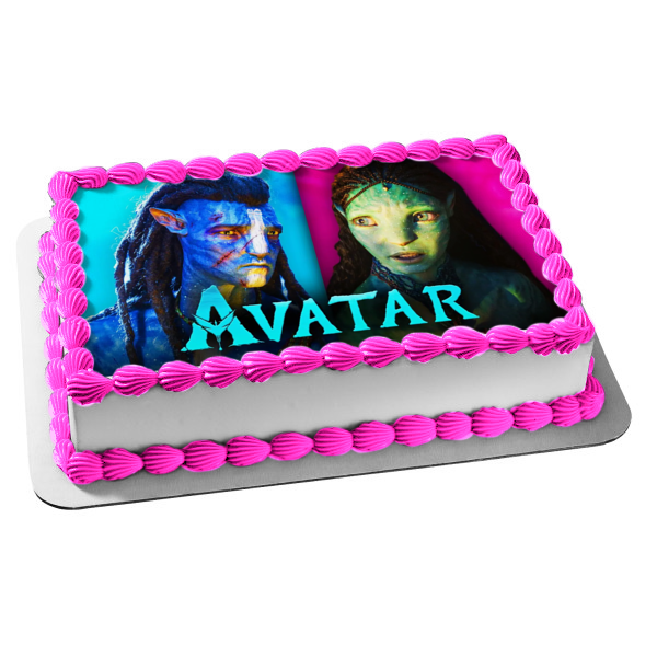 Avatar: The Way of Water Jake and Tsireya Edible Cake Topper Image ABPID56834