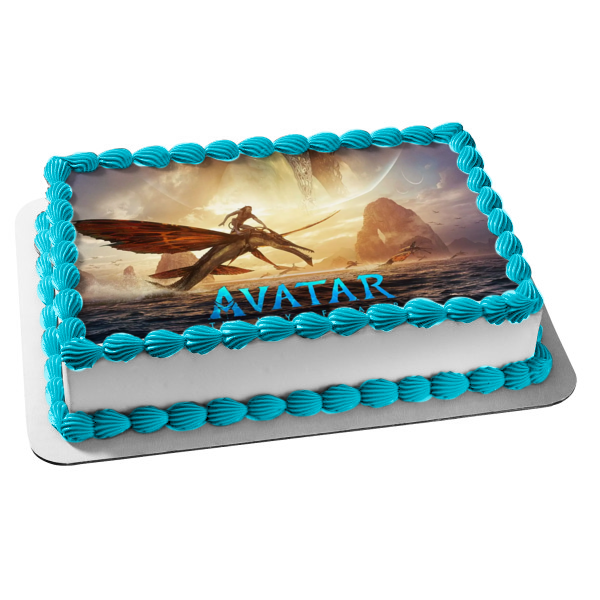 Avatar: The Way of Water Jake Flying Edible Cake Topper Image ABPID56833