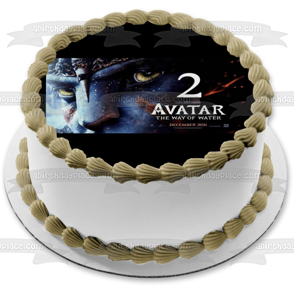 Avatar: The Way of Water Movie Poster Jake Edible Cake Topper Image ABPID56839