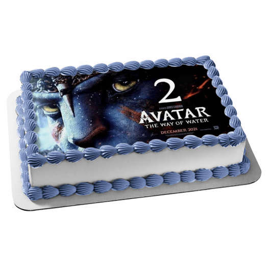 Avatar: The Way of Water Movie Poster Jake Edible Cake Topper Image ABPID56839