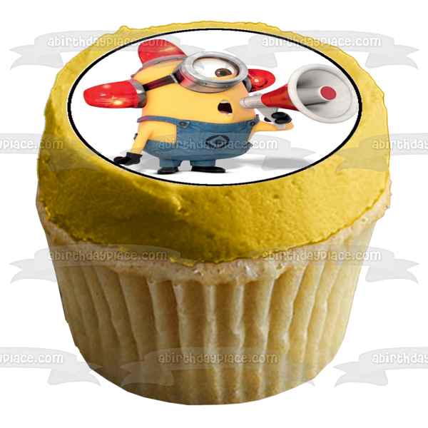 Minions Despicable Me Carl Jerry Mel y El Macho Imágenes comestibles para cupcakes ABPID05226 