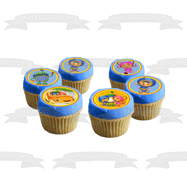 Team Umizoomi Milli Bot and Geo Edible Cupcake Topper Images ABPID05810