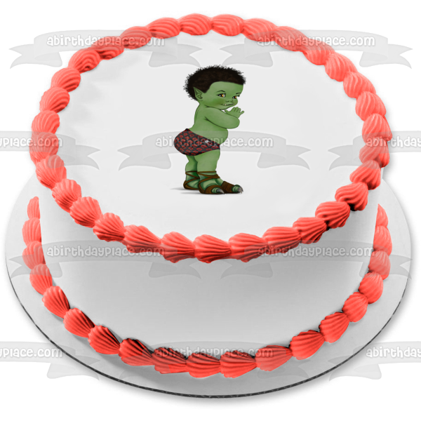 World of Warcraft Horde Baby Boy Edible Cake Topper Image ABPID56868