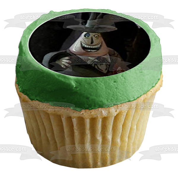 Pesadilla antes de Navidad Jack Skellington Oogie Boogie y Sally Imágenes comestibles para cupcakes ABPID07178 