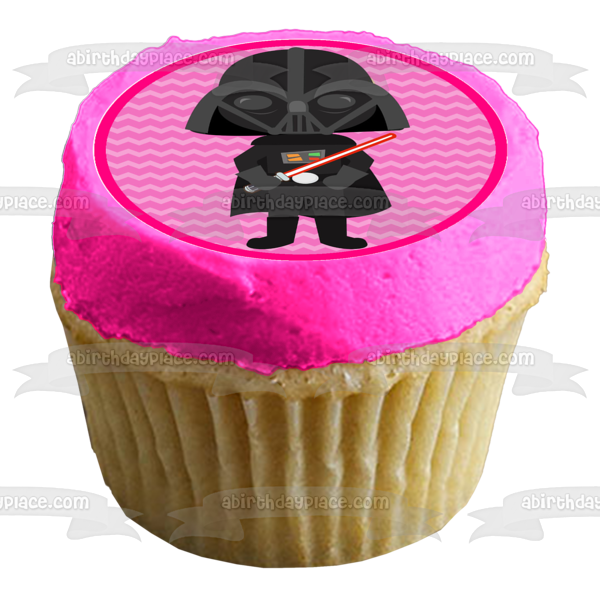 Star Wars Jedi Princess Darth Vader Princess Leia and Anakin Skywalker Edible Cupcake Topper Images ABPID07067