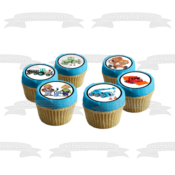 Bob el Constructor Scoop Muck Lofty Roley Wendy y Sumsy Imágenes comestibles para cupcakes ABPID07083 