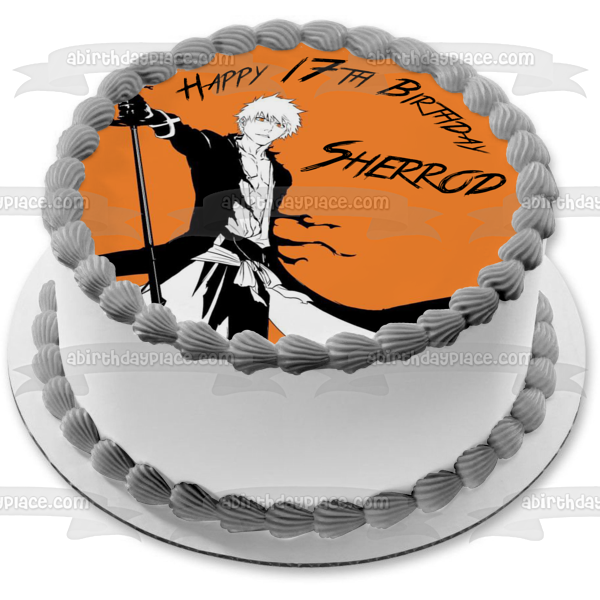 Bleach Ichigo Guerra de los Mil Años Imagen comestible para decoración de tarta ABPID56872 