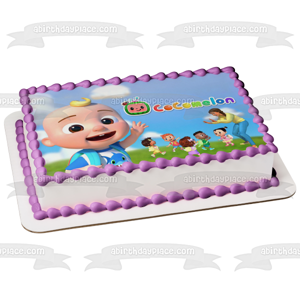 Imagen de decoración comestible para tarta de fiesta de regreso a la escuela de Cocomelon Class Baby JJ ABPID56876 