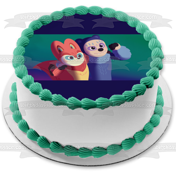 Perlimps Clae and Bruo Edible Cake Topper Image ABPID56939