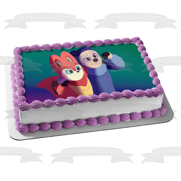 Perlimps Clae and Bruo Edible Cake Topper Image ABPID56939