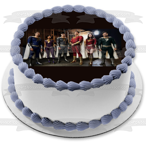 Shazam! Fury of the Gods Mary Super Hero Darla and Super Hero Eugene Edible Cake Topper Image ABPID56911