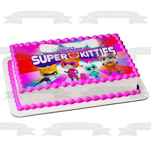 Super Kitties Ginny Sparks Buddy y Bitsy adorno comestible para tarta imagen ABPID56924 