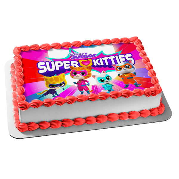 Super Kitties Ginny Sparks Buddy y Bitsy adorno comestible para tarta imagen ABPID56924 