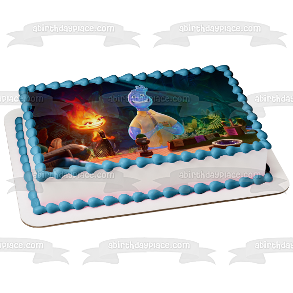 Elemental Ember and Wade Edible Cake Topper Image ABPID56931