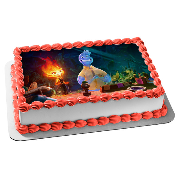 Elemental Ember and Wade Edible Cake Topper Image ABPID56931