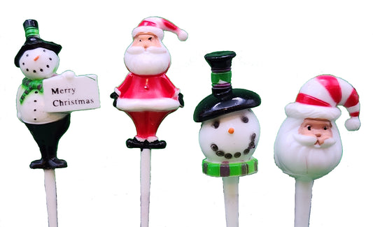 Santa & Snowman Picks Assortment