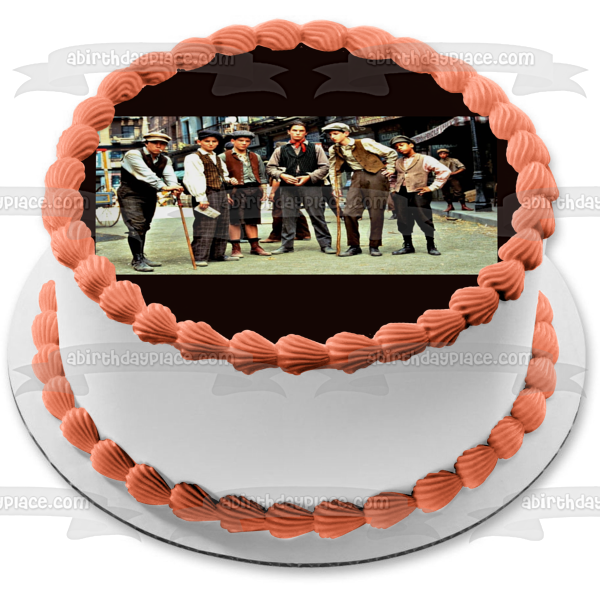 Newsies Jack David Bryan Mush Spot and Race Track Edible Cake Topper Image ABPID57055