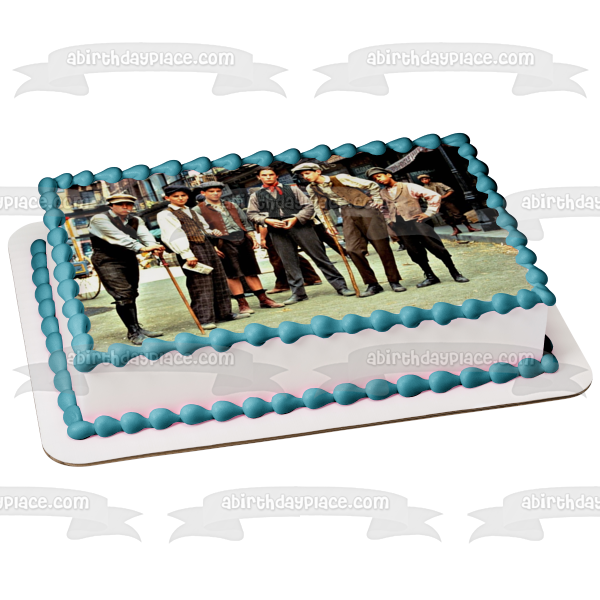 Newsies Jack David Bryan Mush Spot and Race Track Edible Cake Topper Image ABPID57055