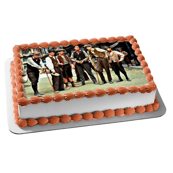 Newsies Jack David Bryan Mush Spot and Race Track Edible Cake Topper Image ABPID57055