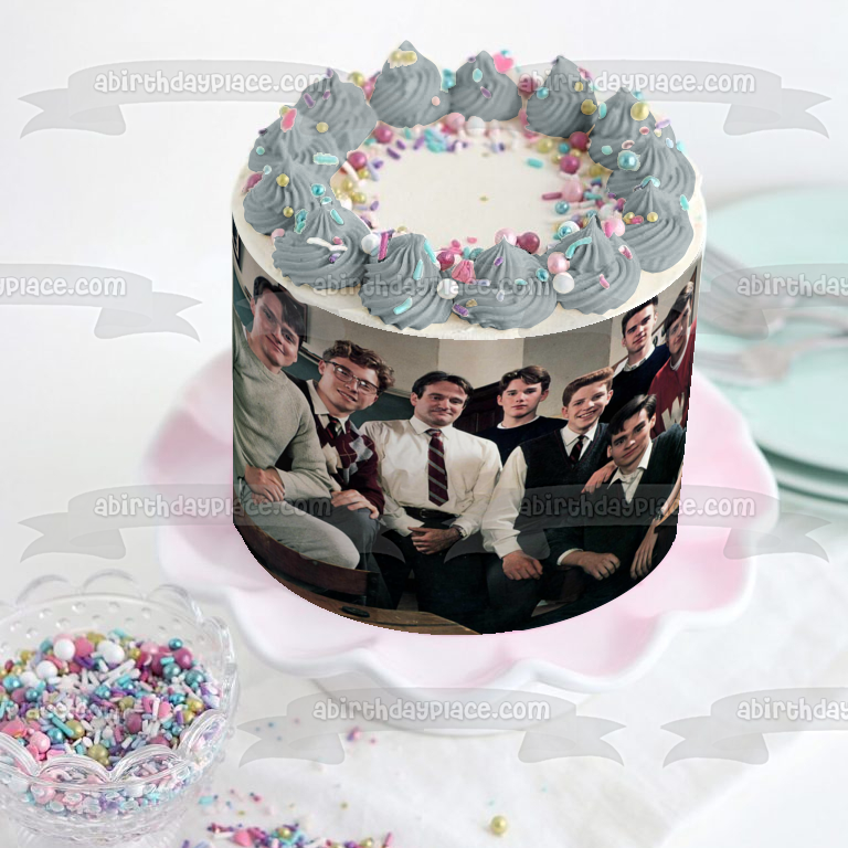 Dead Poet's Society John Keating Todd Neil Charlie Knox Richard and Stephen Edible Cake Topper Image ABPID57046