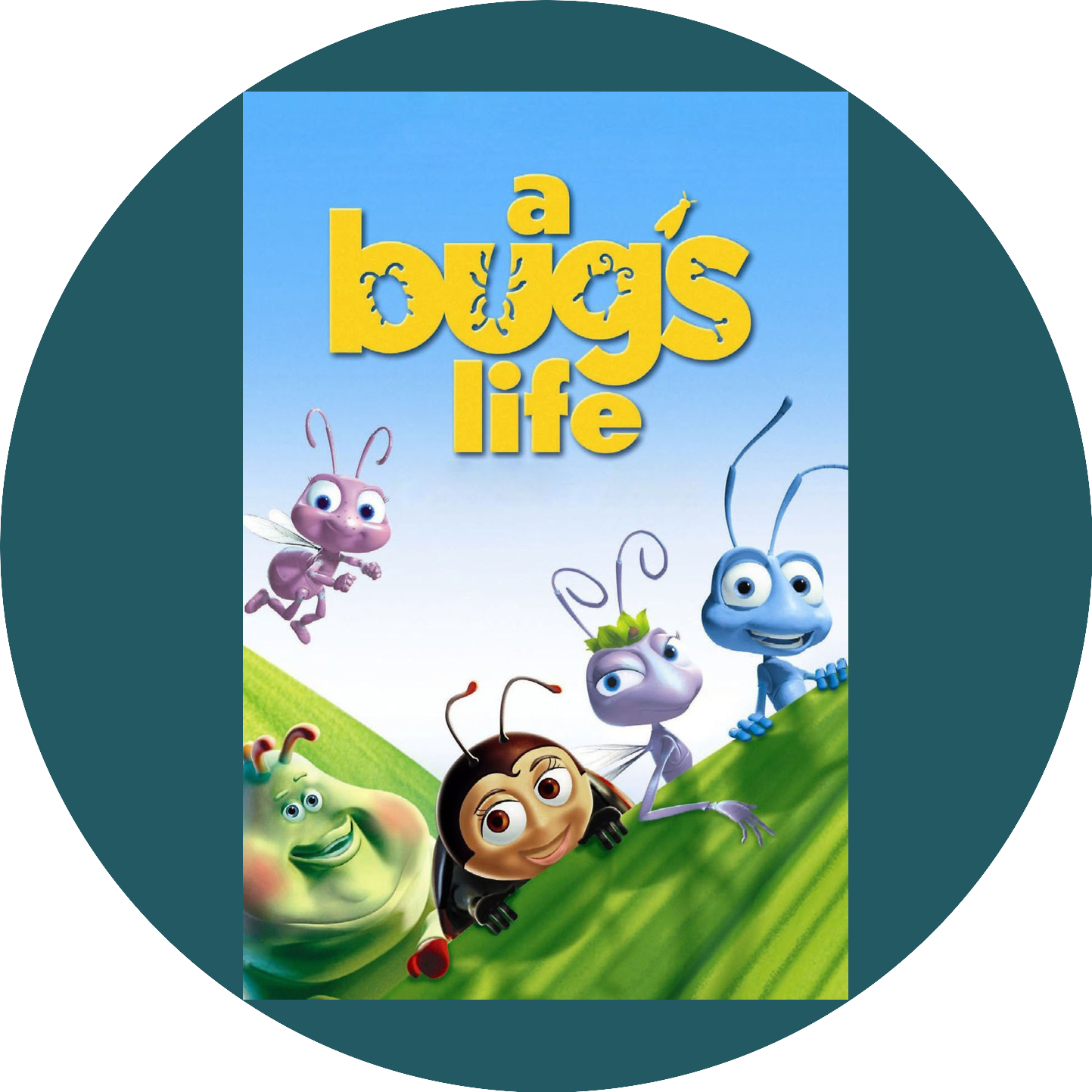 A Bug's Life Flik Princess Atta Heimlich Francis and Dot Edible Cake Topper Image ABPID57060