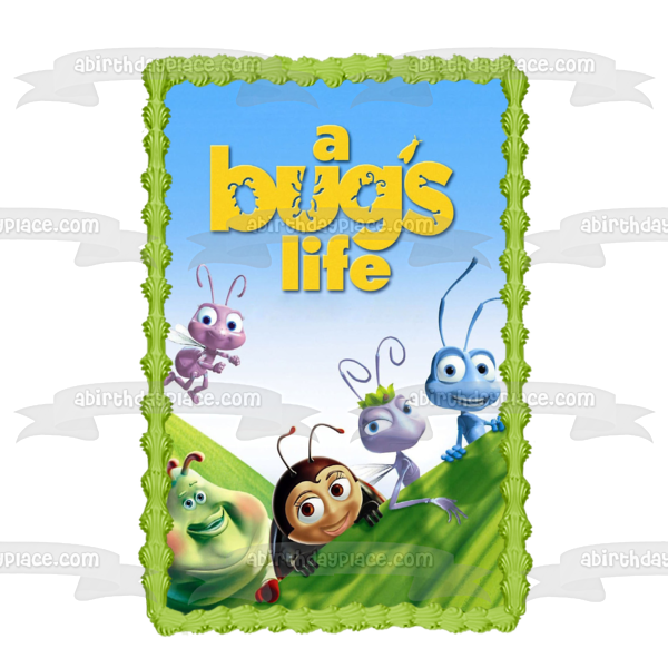 A Bug's Life Flik Princess Atta Heimlich Francis and Dot Edible Cake Topper Image ABPID57060